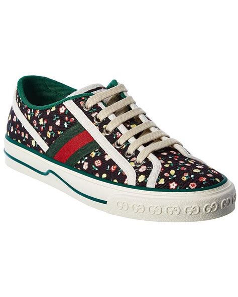 women's gucci tennis 1977 liberty london sneaker|old school vintage gucci sneakers.